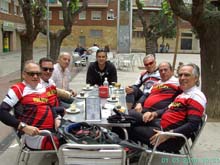 Tot el grup al restaurant Pau Casals del Prat de Llobregat